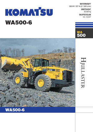 Колесни товарачи Komatsu WA500-6