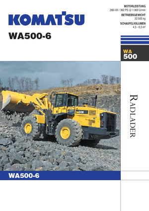 Колесни товарачи Komatsu WA500-6