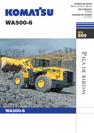 Колесни товарачи Komatsu WA500-6