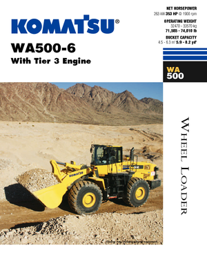 Колесни товарачи Komatsu WA500-6