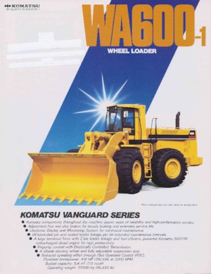 Колесни товарачи Komatsu WA 600-1