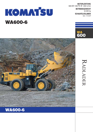 Колесни товарачи Komatsu WA600-6
