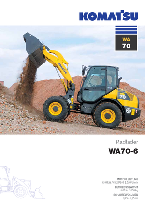 Колесни товарачи Komatsu WA70-6