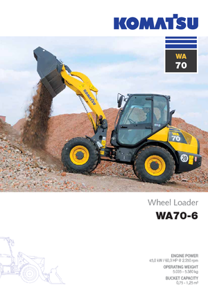 Колесни товарачи Komatsu WA70-6