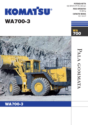 Колесни товарачи Komatsu WA700-3