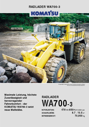 Колесни товарачи Komatsu WA700-3