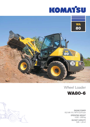 Колесни товарачи Komatsu WA80-6