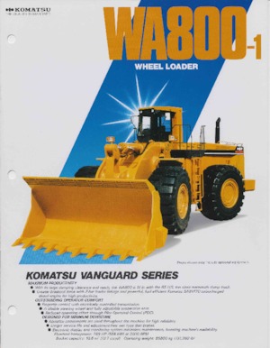 Колесни товарачи Komatsu WA 800-1