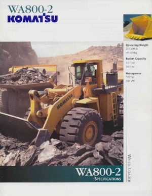 Колесни товарачи Komatsu WA 800-2