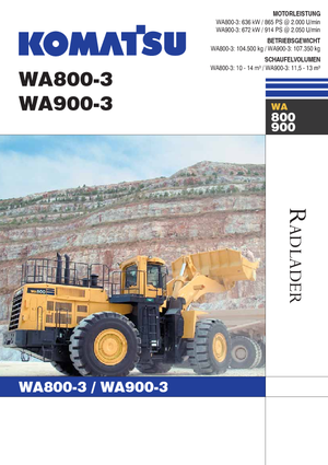 Колесни товарачи Komatsu WA800-3