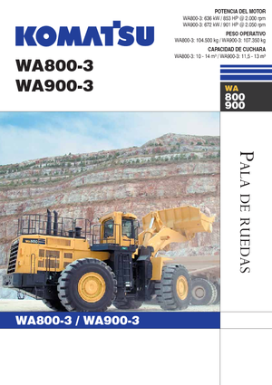 Колесни товарачи Komatsu WA800-3