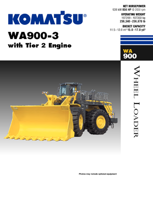 Колесни товарачи Komatsu WA900-3