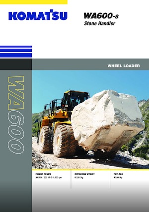 Колесни товарачи Komatsu WA600-8