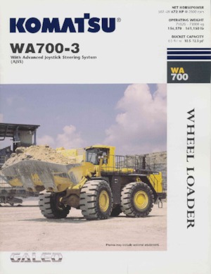 Колесни товарачи Komatsu WA700-3