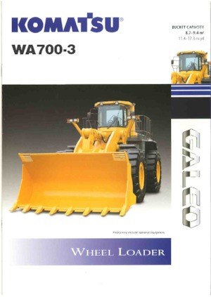 Колесни товарачи Komatsu WA700-3A