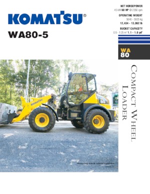Колесни товарачи Komatsu WA80-5