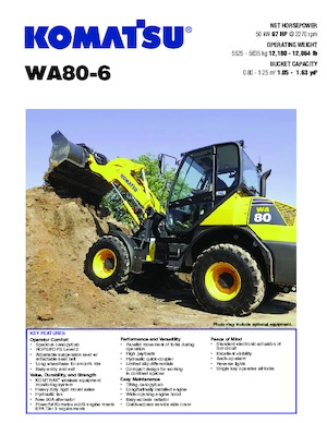 Колесни товарачи Komatsu WA80-6