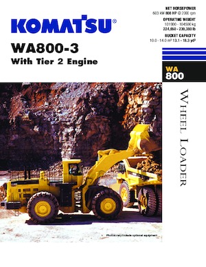 Колесни товарачи Komatsu WA800-3