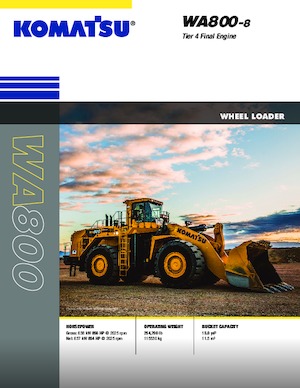 Колесни товарачи Komatsu WA800-8E0