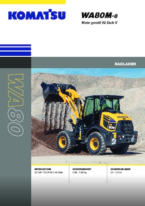 Колесни товарачи Komatsu WA80M-8E0