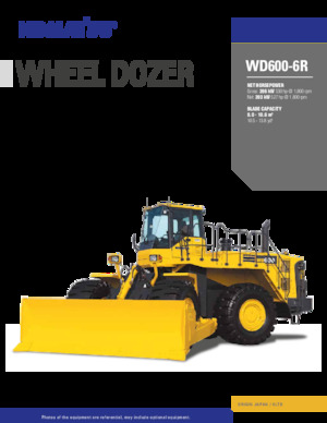 Колесна дозаторна машина Komatsu WD600-6R