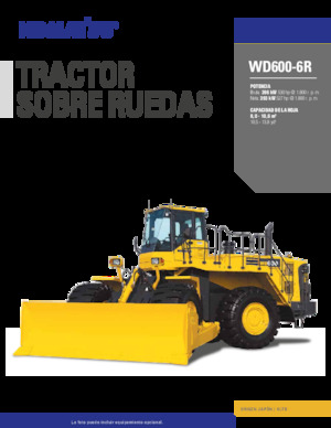 Колесна дозаторна машина Komatsu WD600-6R