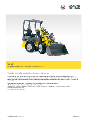 Колесни товарачи Wacker Neuson WL 18