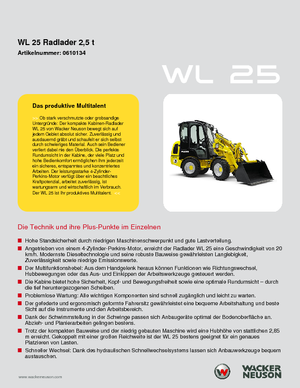 Колесни товарачи Wacker Neuson WL25