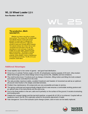 Колесни товарачи Wacker Neuson WL25