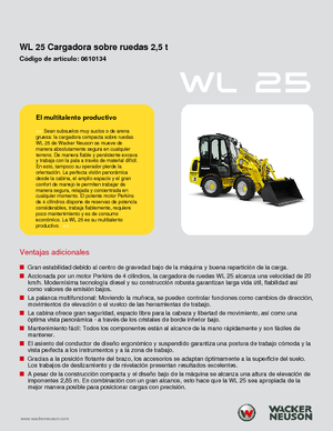 Колесни товарачи Wacker Neuson WL25