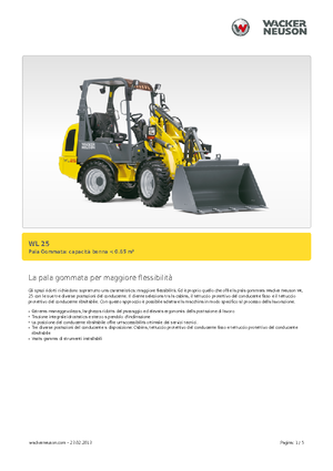 Колесни товарачи Wacker Neuson WL25