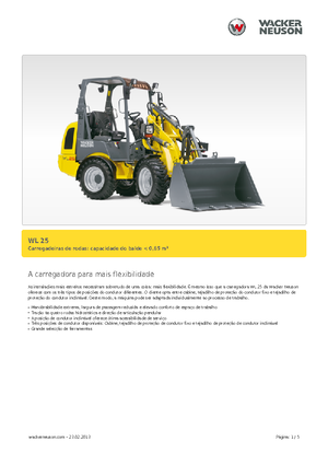 Колесни товарачи Wacker Neuson WL25