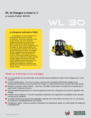 Колесни товарачи Wacker Neuson WL 30