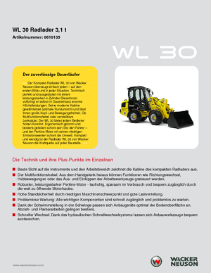 Колесни товарачи Wacker Neuson WL 30