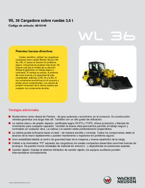 Колесни товарачи Wacker Neuson WL 36