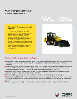 Колесни товарачи Wacker Neuson WL 36