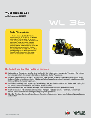 Колесни товарачи Wacker Neuson WL 36