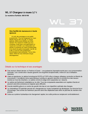 Колесни товарачи Wacker Neuson WL 37