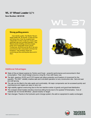Колесни товарачи Wacker Neuson WL 37