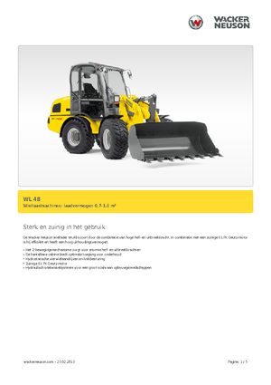 Колесни товарачи Wacker Neuson WL 48