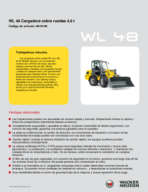 Колесни товарачи Wacker Neuson WL 48
