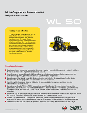 Колесни товарачи Wacker Neuson WL 50