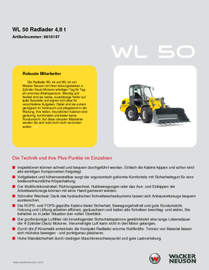 Колесни товарачи Wacker Neuson WL 50