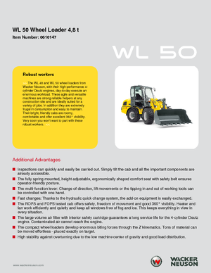 Колесни товарачи Wacker Neuson WL 50