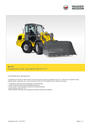 Колесни товарачи Wacker Neuson WL 55