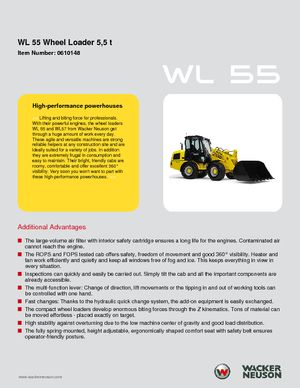 Колесни товарачи Wacker Neuson WL 55