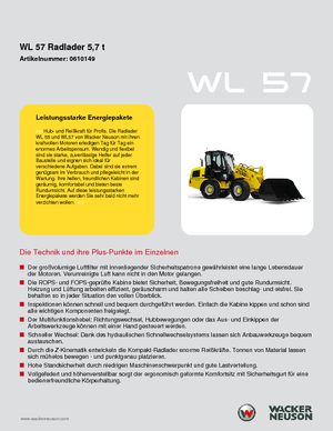 Колесни товарачи Wacker Neuson WL 57
