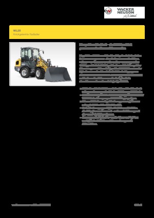 Колесни товарачи Wacker Neuson WL28
