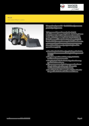 Колесни товарачи Wacker Neuson WL28
