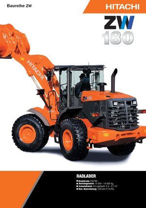 Колесни товарачи Hitachi ZW 180